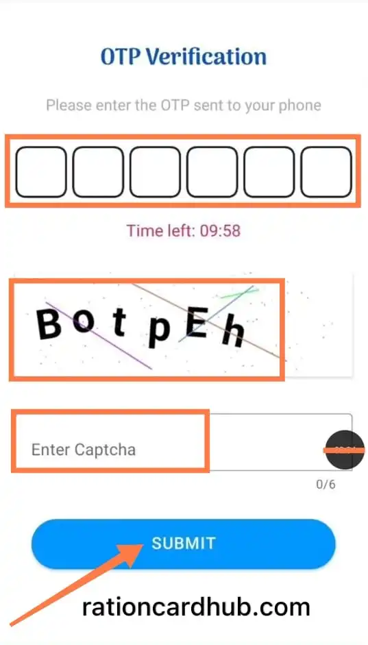 मेरा ई-केवाईसी ऐप में छत्तीसगढ़ राशन कार्ड फेसिअल केवाईसी करने के लिए आधार नंबर वेरिफिकेशन